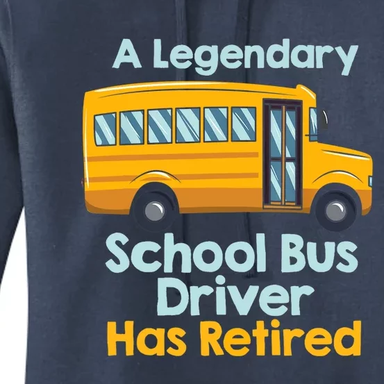 Funny Retired School Bus Driver - School Bus Retirement Women's Pullover Hoodie