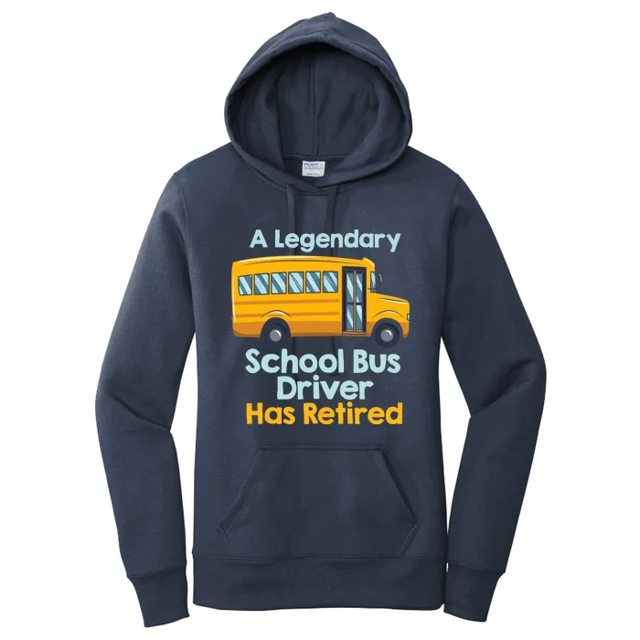 Funny Retired School Bus Driver - School Bus Retirement Women's Pullover Hoodie