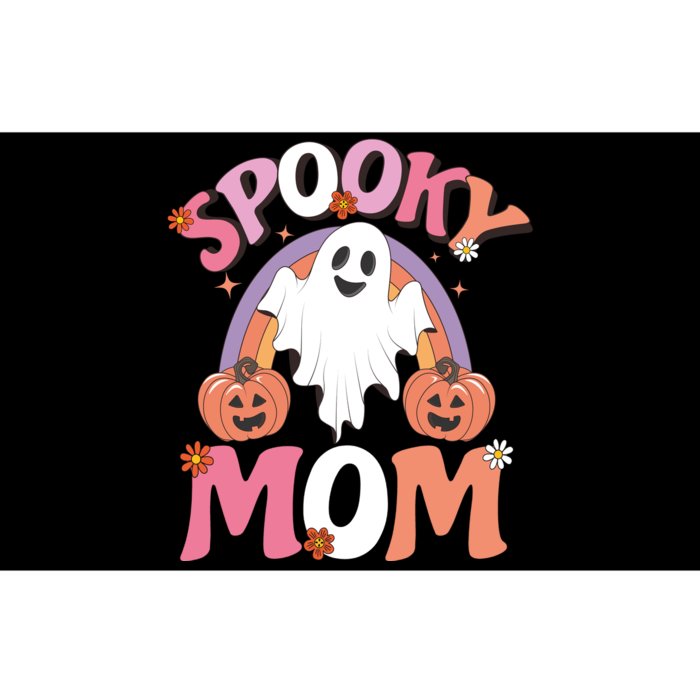 Family Retro Spooky Mom Groovy Retro Halloween Ghost Costume Gift Bumper Sticker