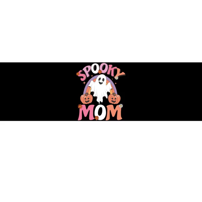 Family Retro Spooky Mom Groovy Retro Halloween Ghost Costume Gift Bumper Sticker