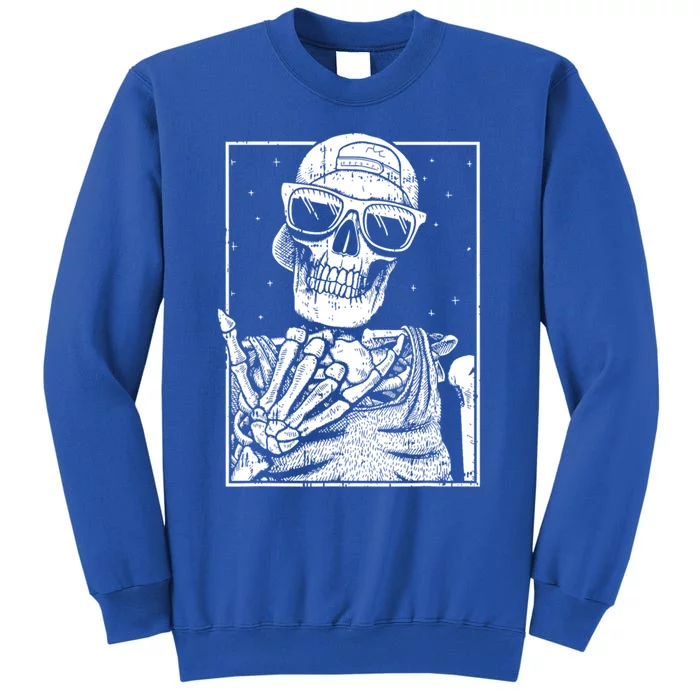 Funny Rocker Style Skeleton Rock Hand Halloween Costume Gift Sweatshirt