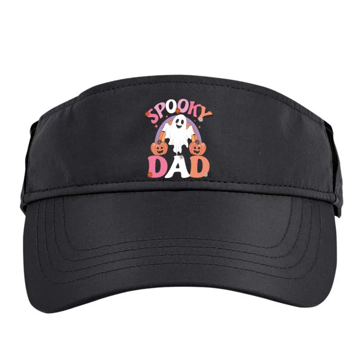 Family Retro Spooky Dad Groovy Retro Halloween Ghost Costume Gift Adult Drive Performance Visor