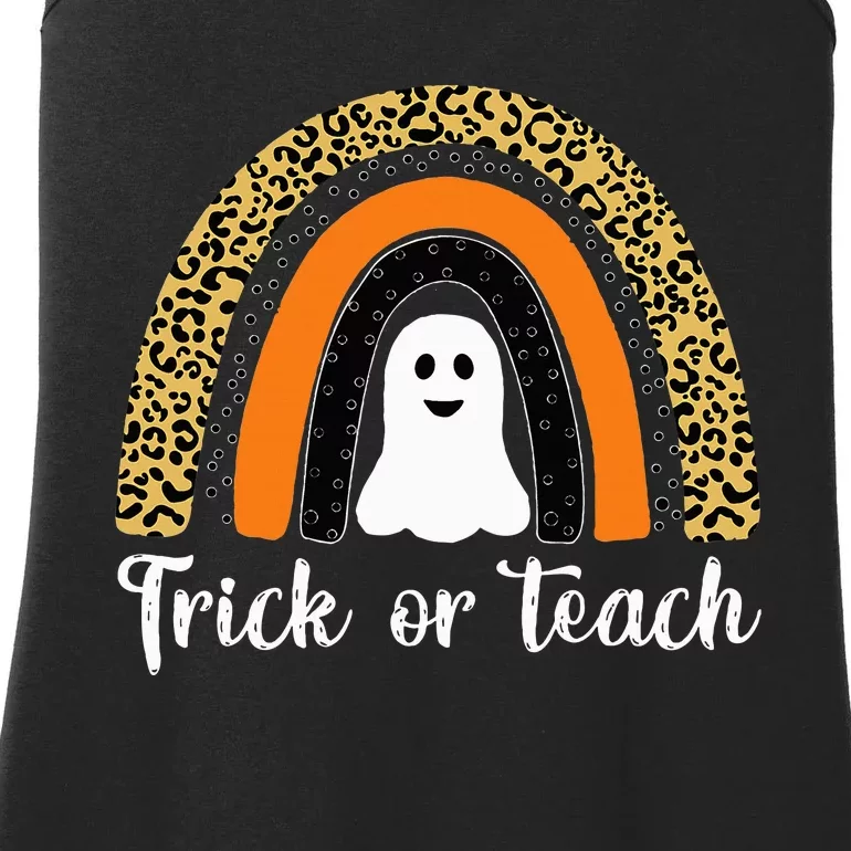 Funny Rainbow Teacher Halloween Costume Gifts Ladies Essential Tank