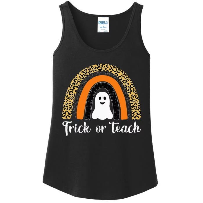 Funny Rainbow Teacher Halloween Costume Gifts Ladies Essential Tank