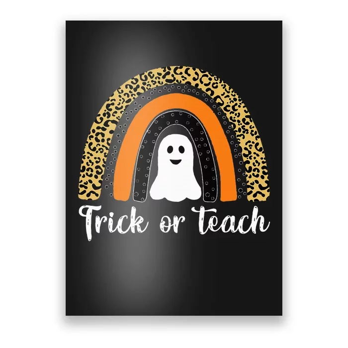 Funny Rainbow Teacher Halloween Costume Gifts Poster