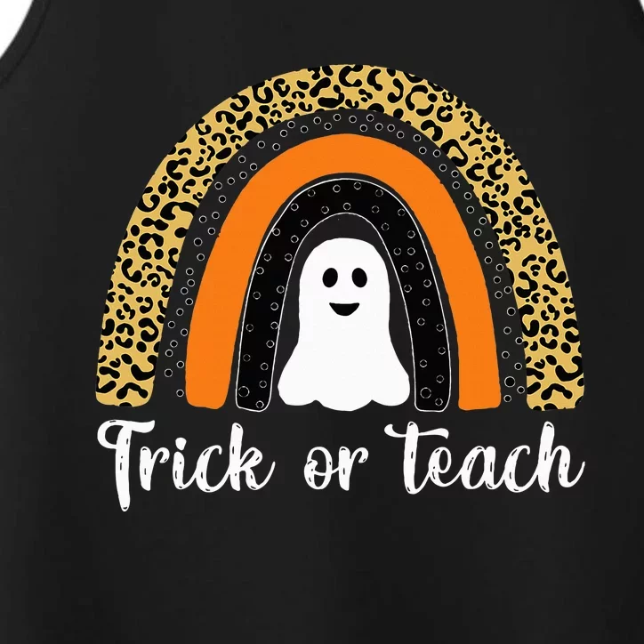 Funny Rainbow Teacher Halloween Costume Gifts Performance Tank