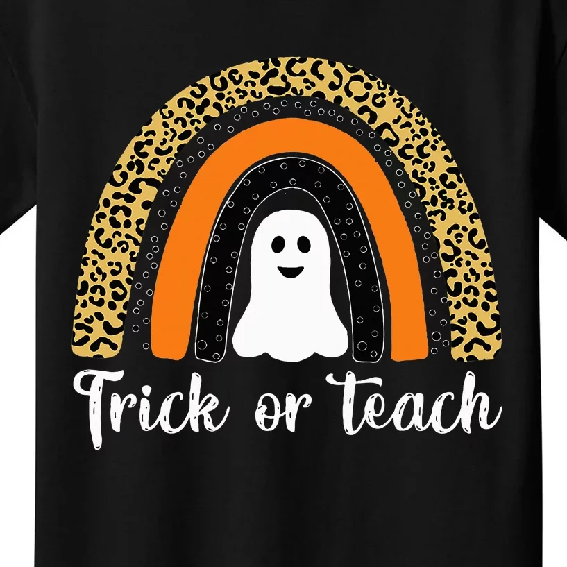 Funny Rainbow Teacher Halloween Costume Gifts Kids T-Shirt