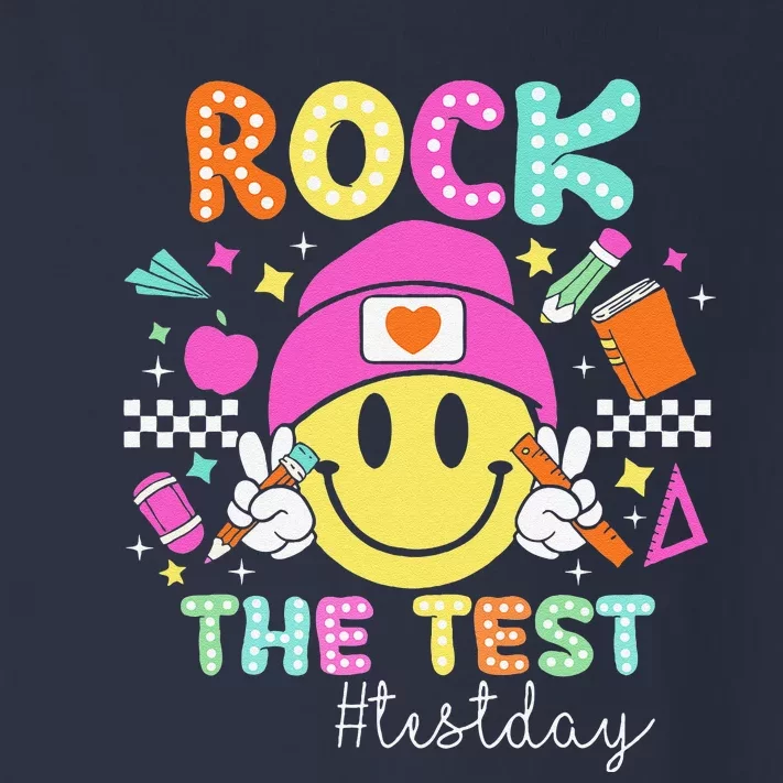 Funny Rock The Test Testing Day Teacher Student Motivational Toddler Long Sleeve Shirt