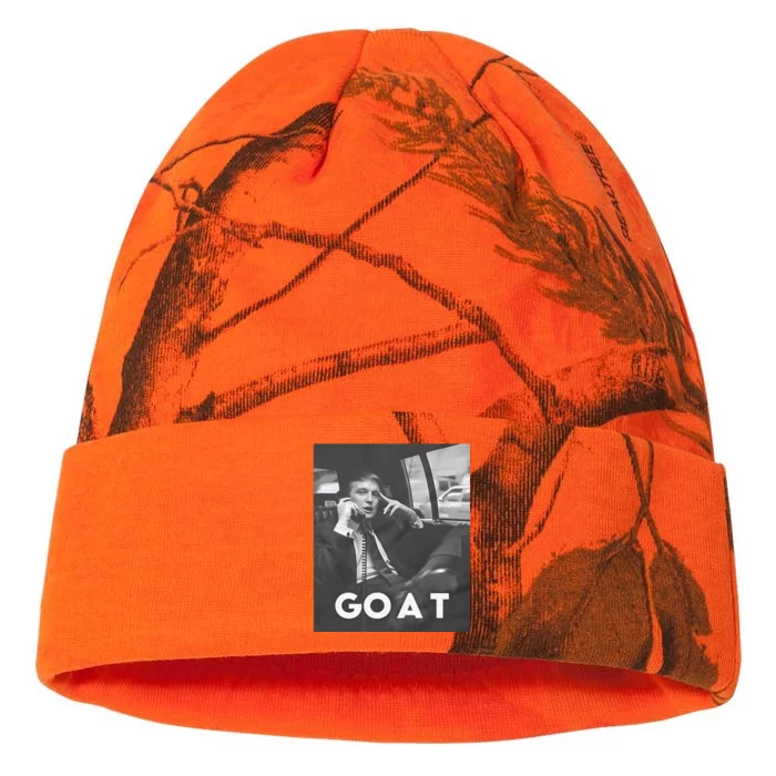 Funny Retro Trump Goat Middle Finger Felon President 2024 Kati - 12in Camo Beanie