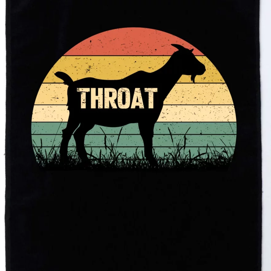 Funny Retro Throat Goat Sunset - Adult Humor Costume Platinum Collection Golf Towel