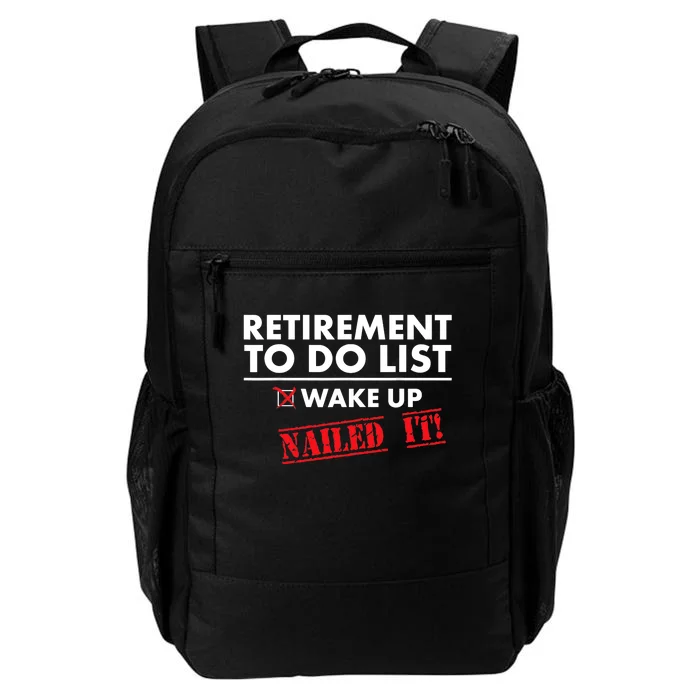 Funny Retirement To do List. Gift Funny Retirement Humor Daily Commute Backpack