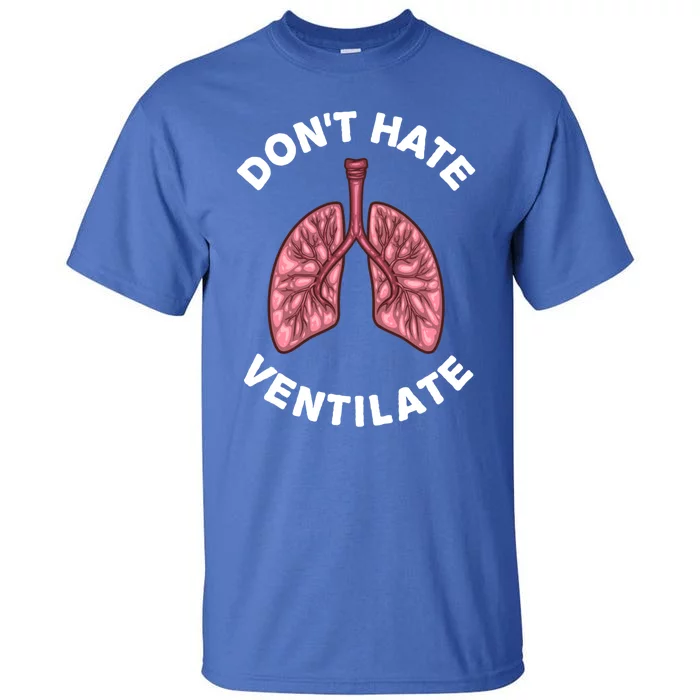 Funny Respiratory Therapy Rt Art Lung Doctor Gift Tall T-Shirt