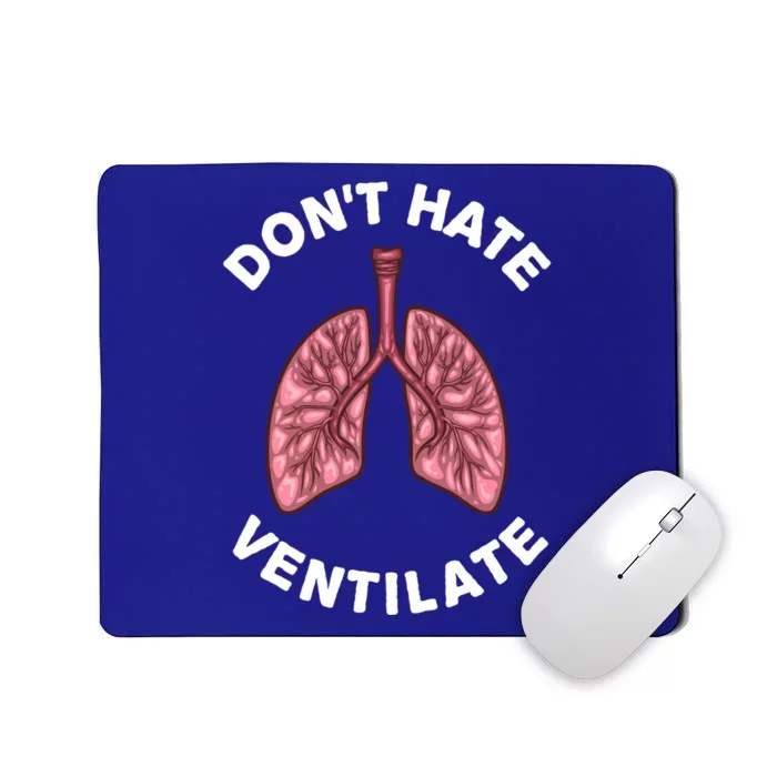 Funny Respiratory Therapy Rt Art Lung Doctor Gift Mousepad