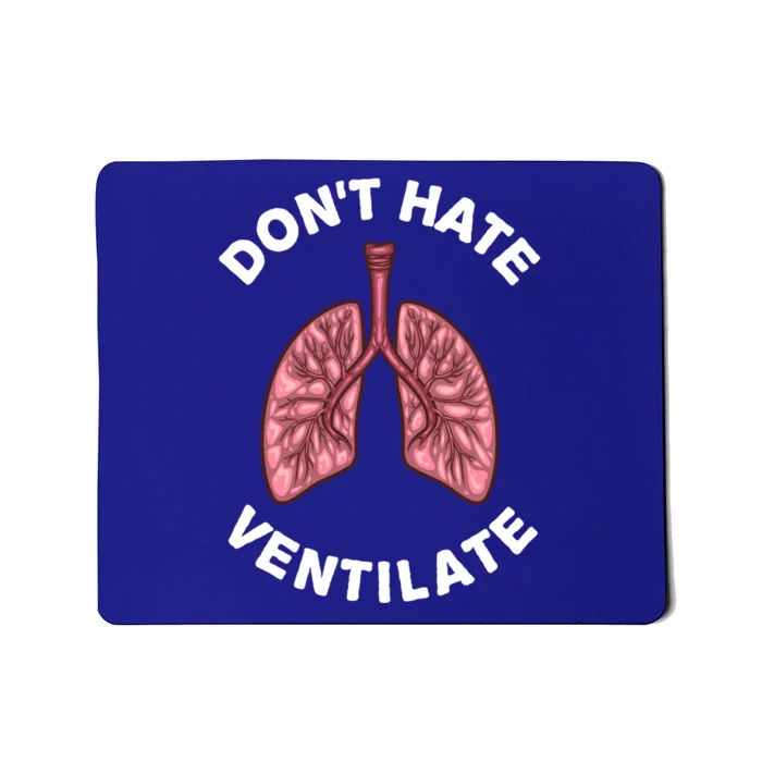 Funny Respiratory Therapy Rt Art Lung Doctor Gift Mousepad