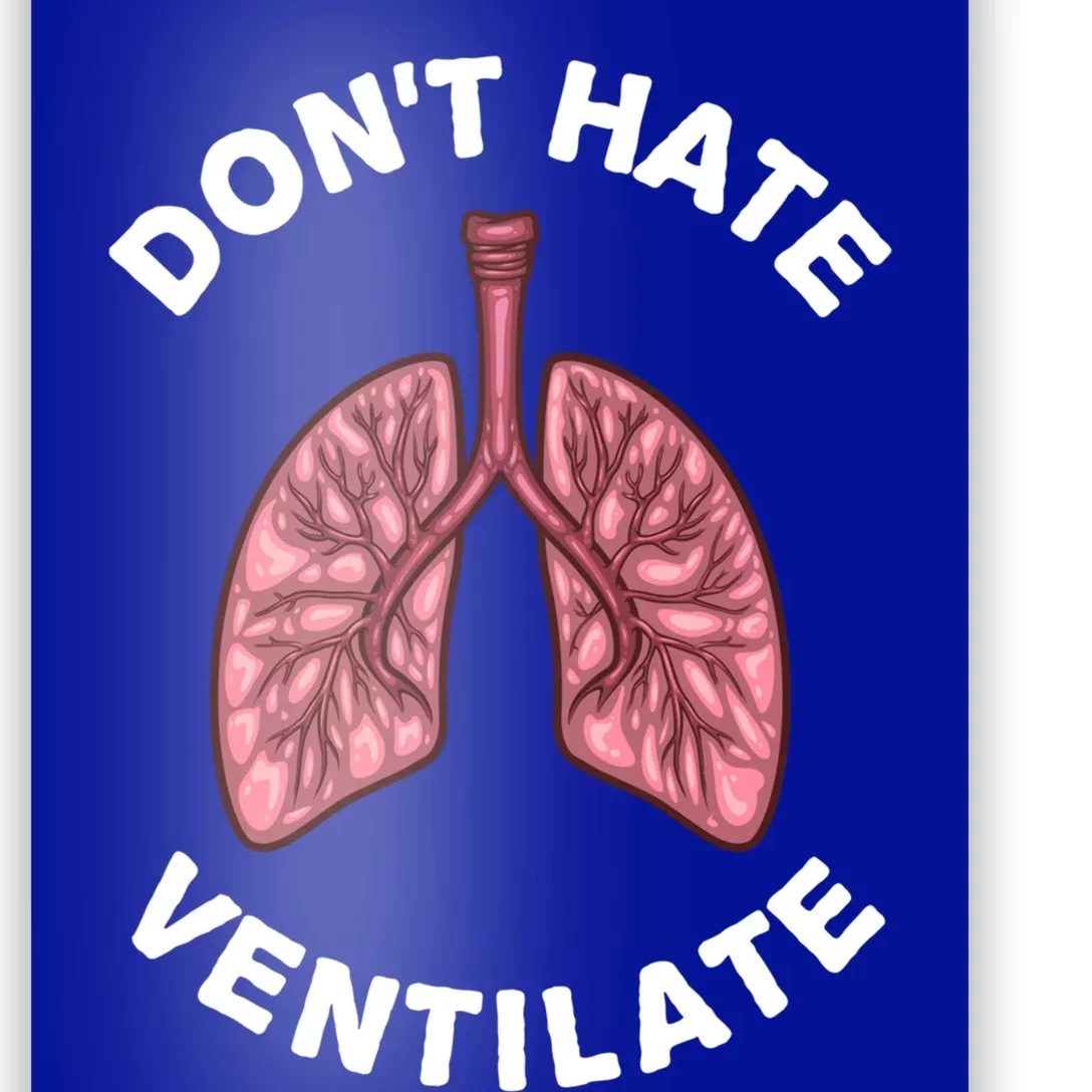 Funny Respiratory Therapy Rt Art Lung Doctor Gift Poster