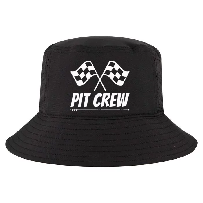 Funny Race Track Pit Crew Racing Mechanic Car Parties Cool Comfort Performance Bucket Hat