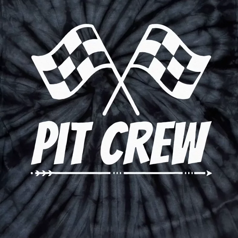 Funny Race Track Pit Crew Racing Mechanic Car Parties Tie-Dye T-Shirt