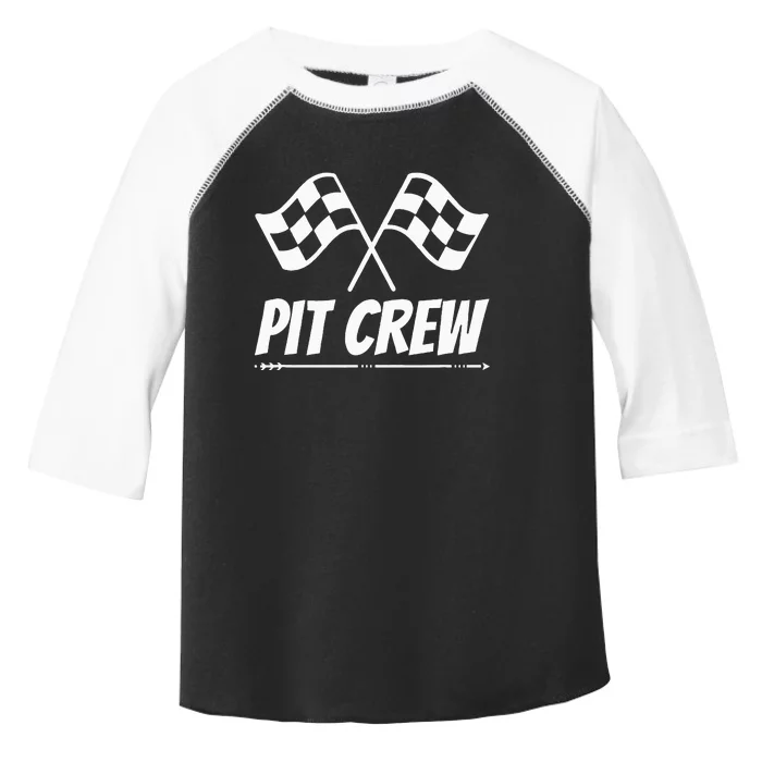 Funny Race Track Pit Crew Racing Mechanic Car Parties Toddler Fine Jersey T-Shirt