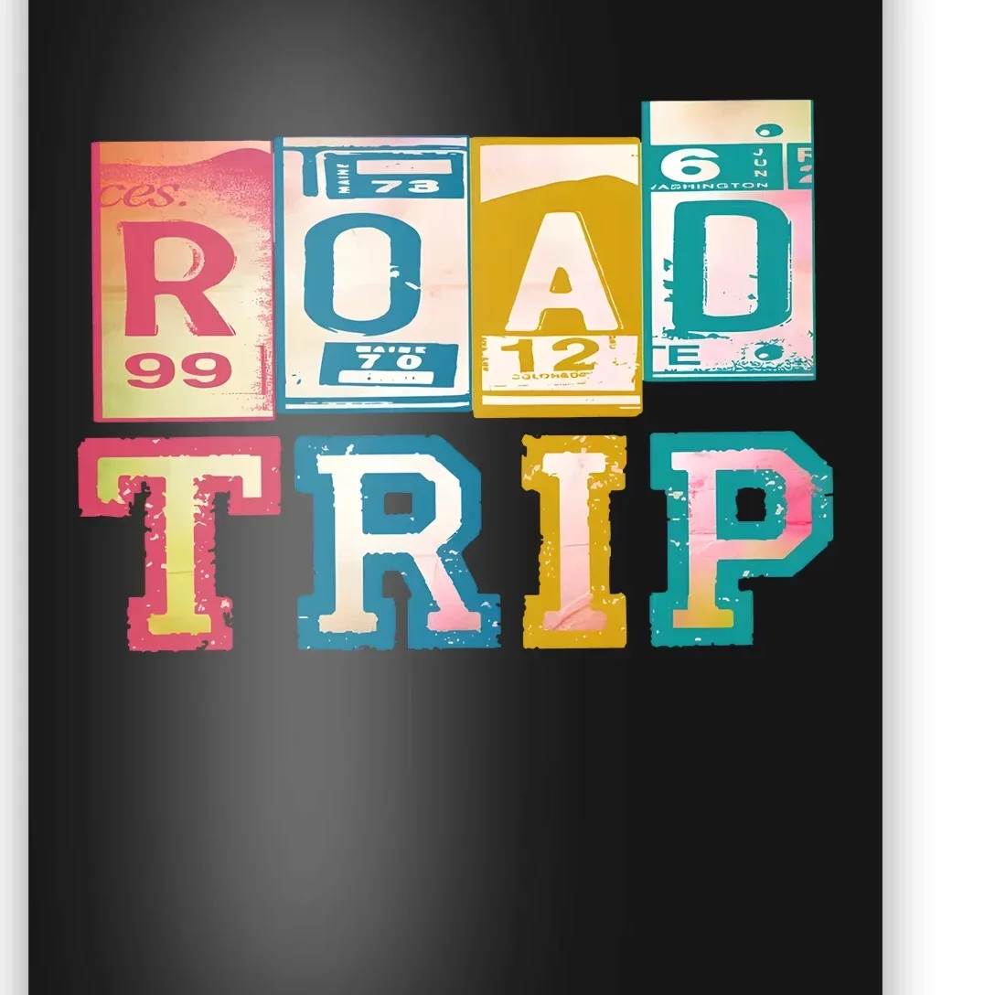 Family Road Trip Matching Family Vacation Poster