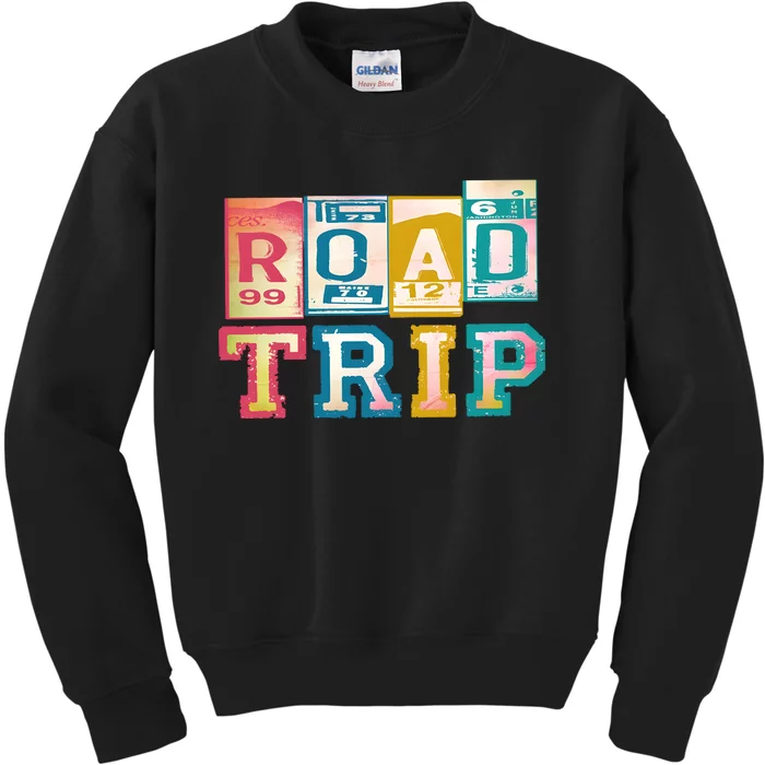 Family Road Trip Matching Family Vacation Kids Sweatshirt