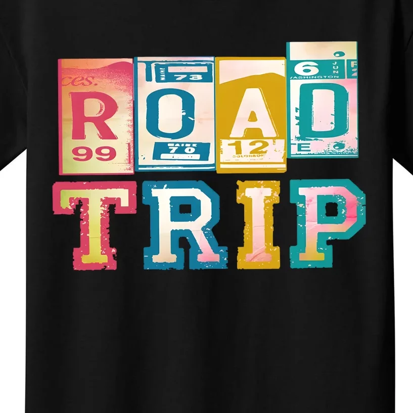 Family Road Trip Matching Family Vacation Kids T-Shirt