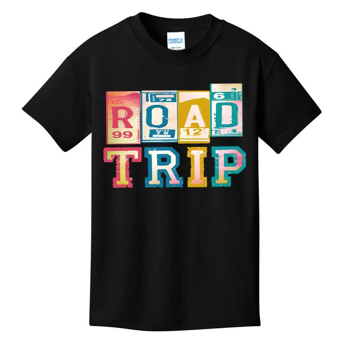 Family Road Trip Matching Family Vacation Kids T-Shirt