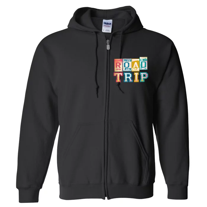 Family Road Trip Matching Family Vacation Full Zip Hoodie