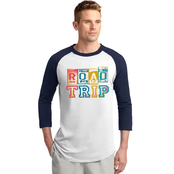 Family Road Trip Matching Family Vacation Baseball Sleeve Shirt