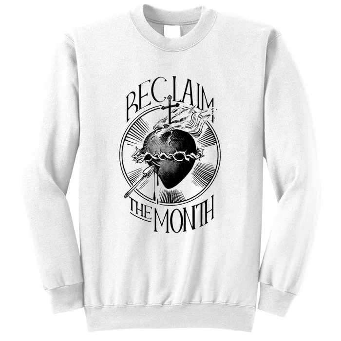 Funny Reclaim The Month Sacred Of Heart Of Jesus Sweatshirt