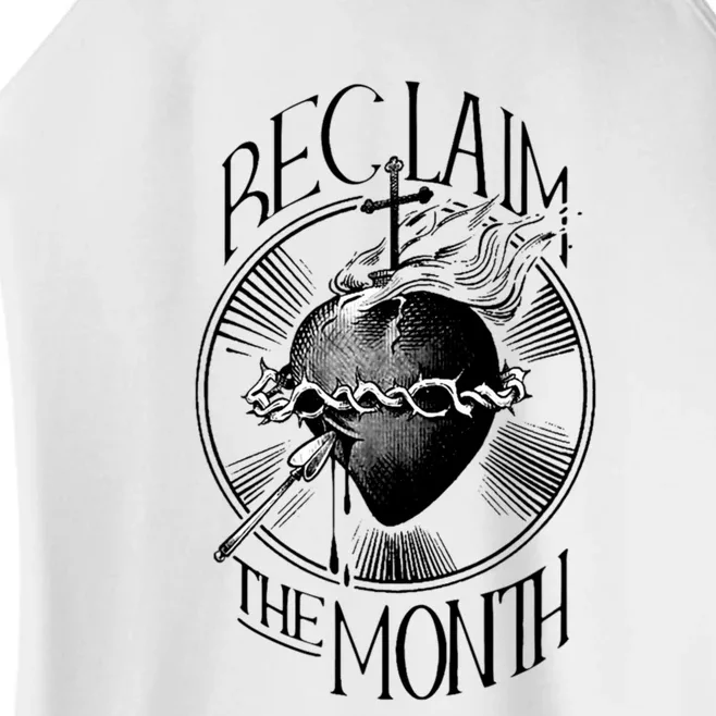 Funny Reclaim The Month Sacred Of Heart Of Jesus Women’s Perfect Tri Rocker Tank