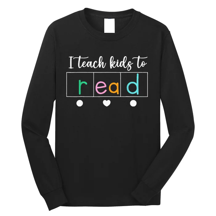 funny reading teacher Long Sleeve Shirt