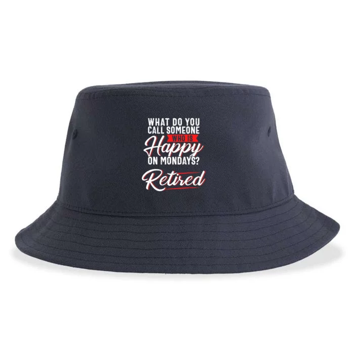 Funny Retirement Tee, Sarcastic Retired, Retired Joke Sustainable Bucket Hat