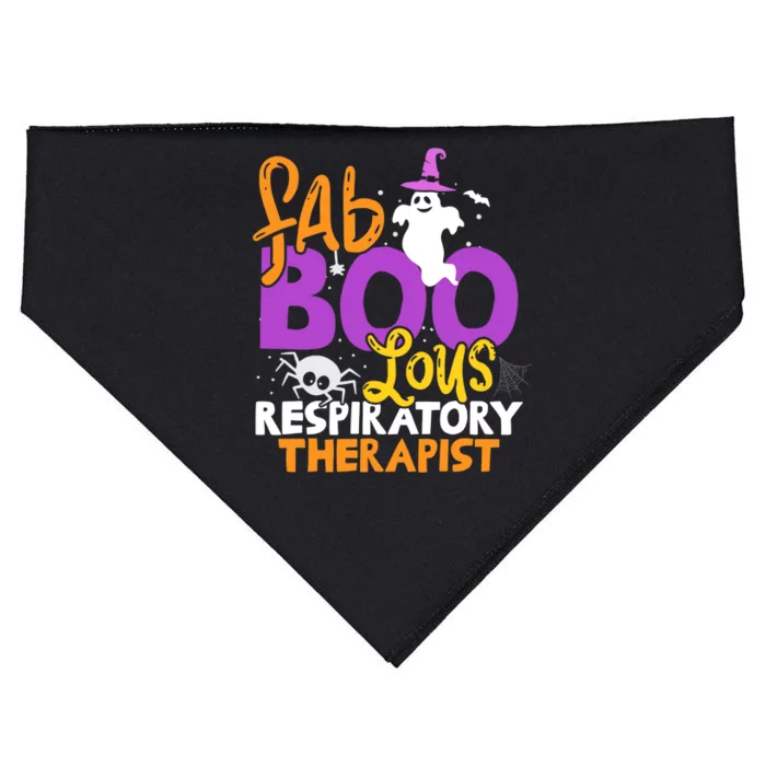 Faboolous Respiratory Therapist Ghost Halloween Costume USA-Made Doggie Bandana