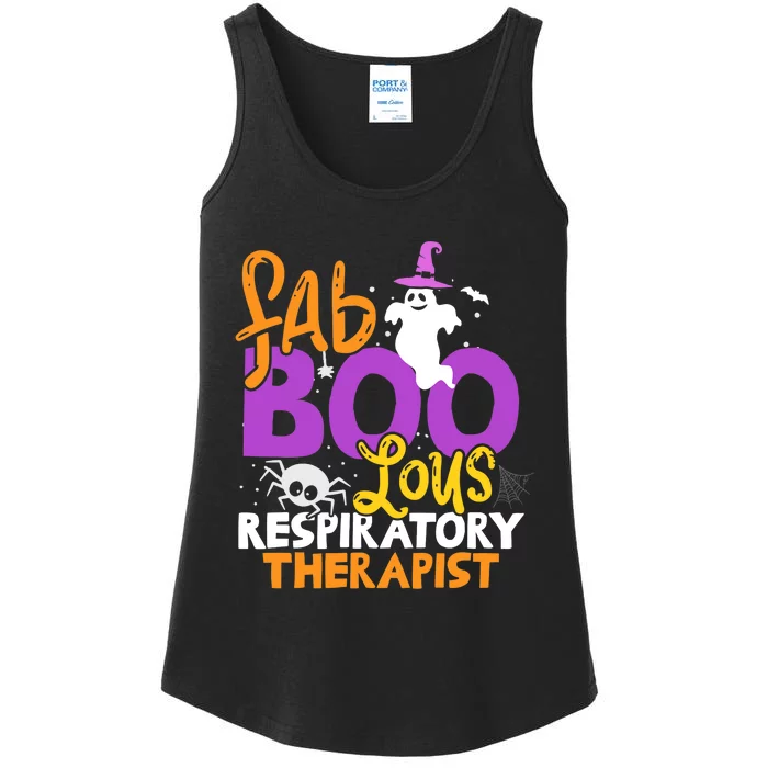 Faboolous Respiratory Therapist Ghost Halloween Costume Ladies Essential Tank