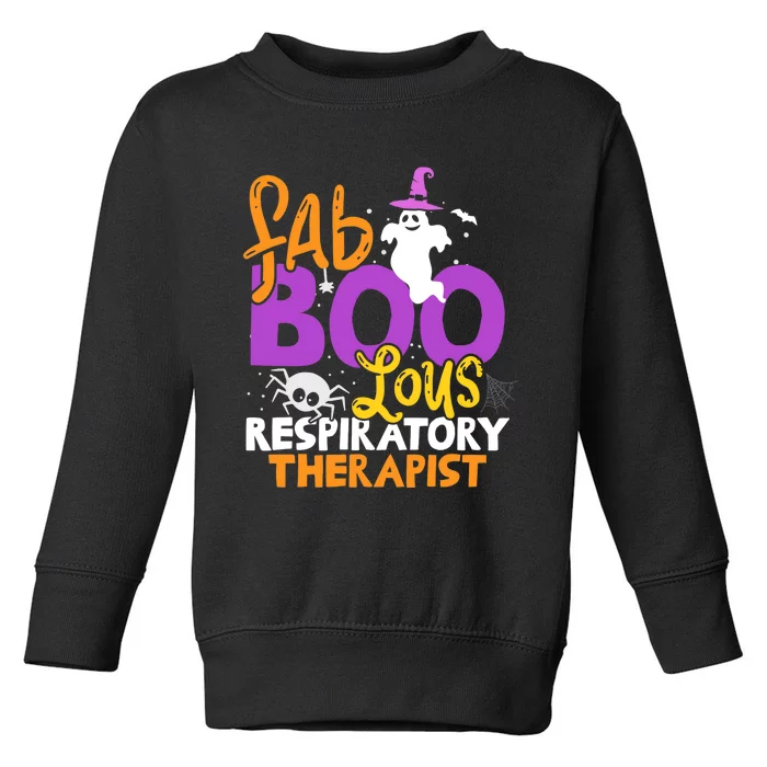 Faboolous Respiratory Therapist Ghost Halloween Costume Toddler Sweatshirt