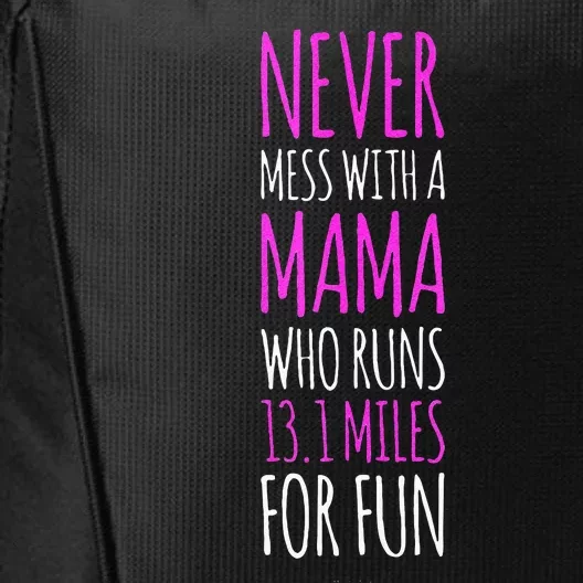 Funny Running Tanks. 13.1 Half Marathon Runner Mom Gift City Backpack