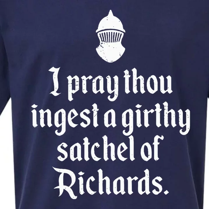 Funny Renaissance Thou Ingest A Satchel Of Richards Medieval Sueded Cloud Jersey T-Shirt