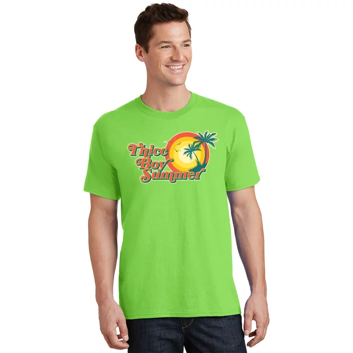 Funny Retro Thicc Boy Summer T-Shirt