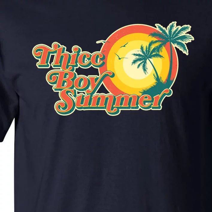 Funny Retro Thicc Boy Summer Tall T-Shirt