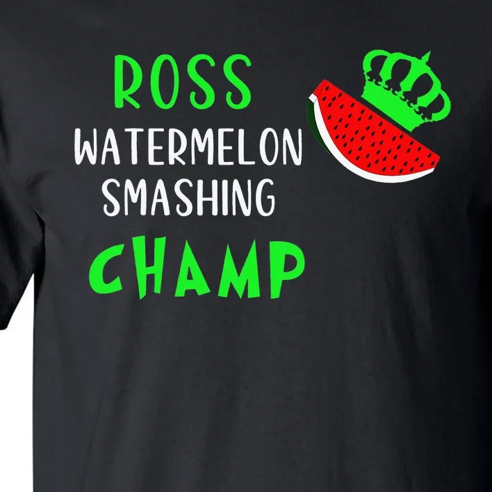 Funny Ross the Watermelon Smashing Champion With Crown Tall T-Shirt