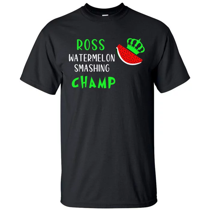 Funny Ross the Watermelon Smashing Champion With Crown Tall T-Shirt