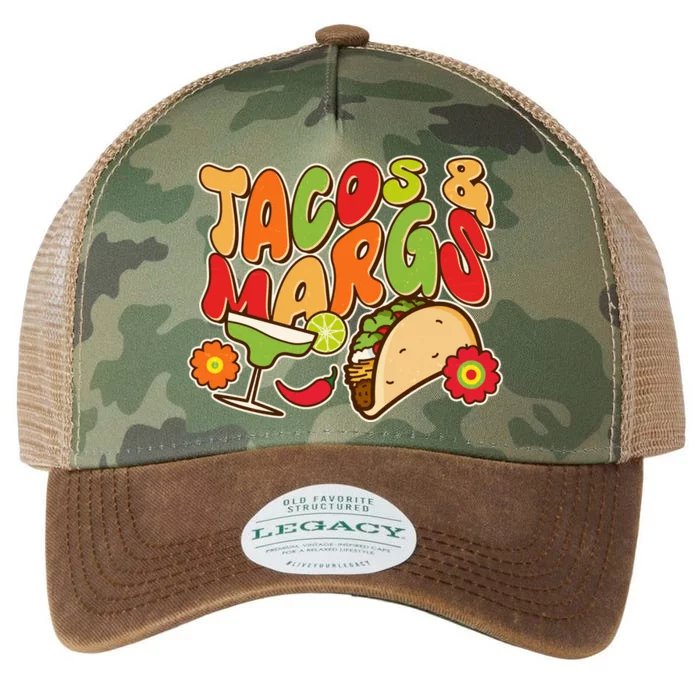 Funny Retro Taco And Margs Margaritas Legacy Tie Dye Trucker Hat