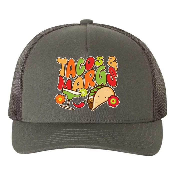 Funny Retro Taco And Margs Margaritas Yupoong Adult 5-Panel Trucker Hat