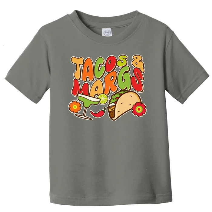 Funny Retro Taco And Margs Margaritas Toddler T-Shirt