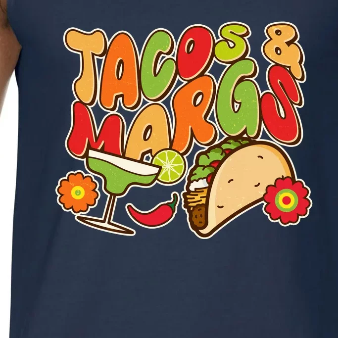 Funny Retro Taco And Margs Margaritas Comfort Colors® Tank Top