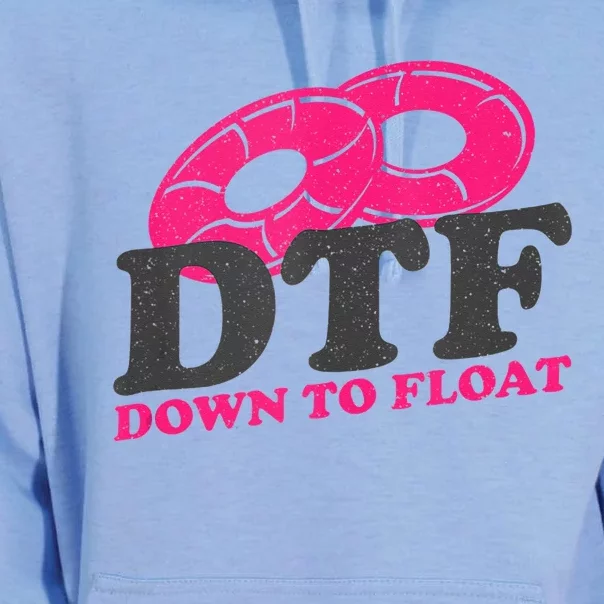 Funny River Tubing Down To Float Summer Float Trip Unisex Surf Hoodie