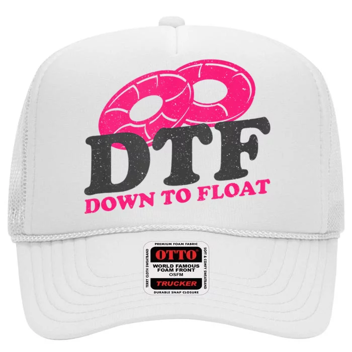 Funny River Tubing Down To Float Summer Float Trip High Crown Mesh Trucker Hat