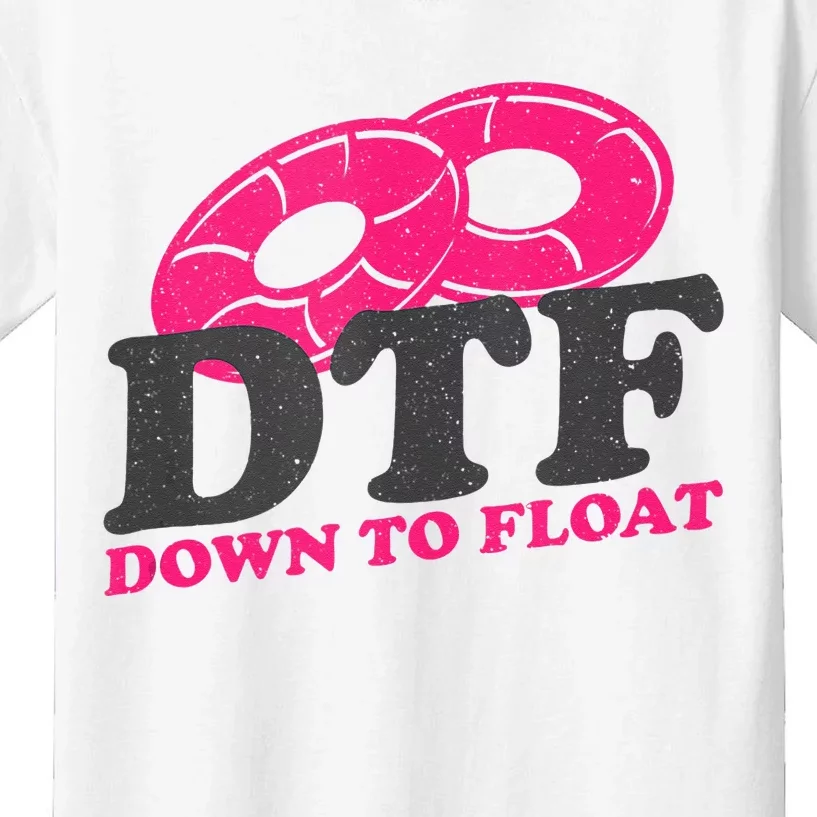 Funny River Tubing Down To Float Summer Float Trip Kids T-Shirt