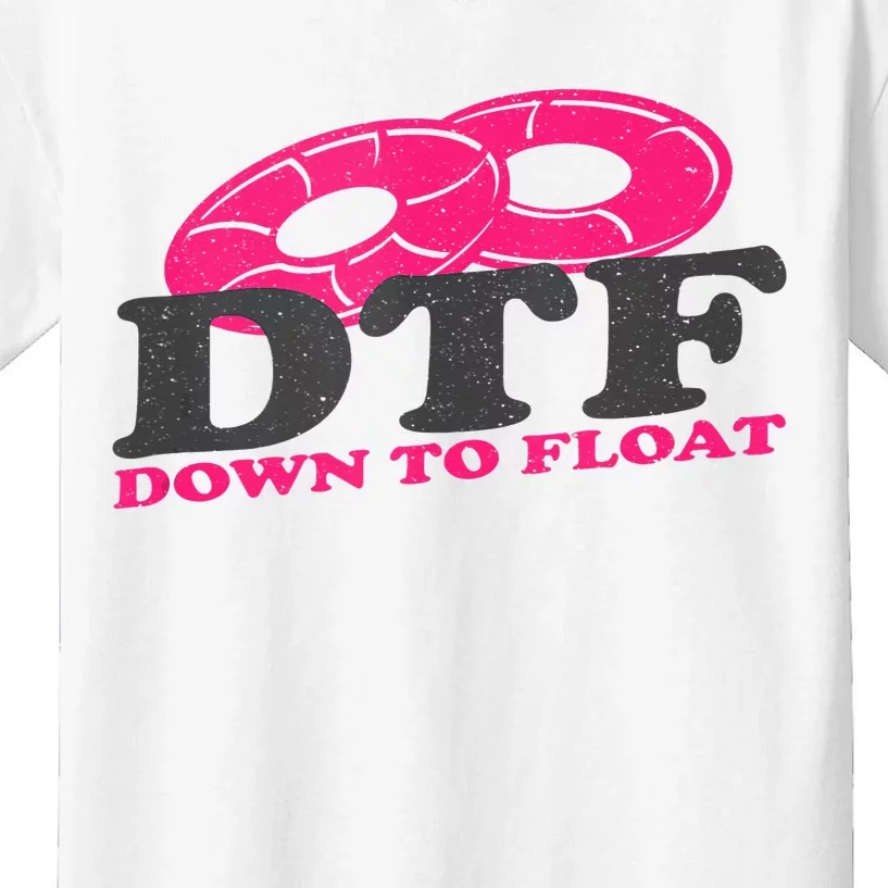 Funny River Tubing Down To Float Summer Float Trip Kids T-Shirt