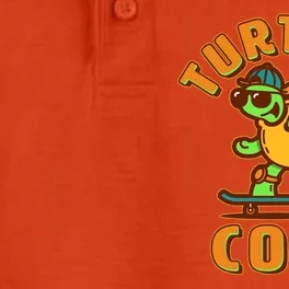 Funny Retro Turtley Cool Skateboarding Turtle Dry Zone Grid Performance Polo